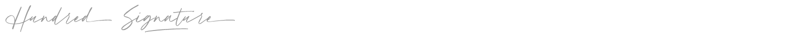 Hundred Signature font preview